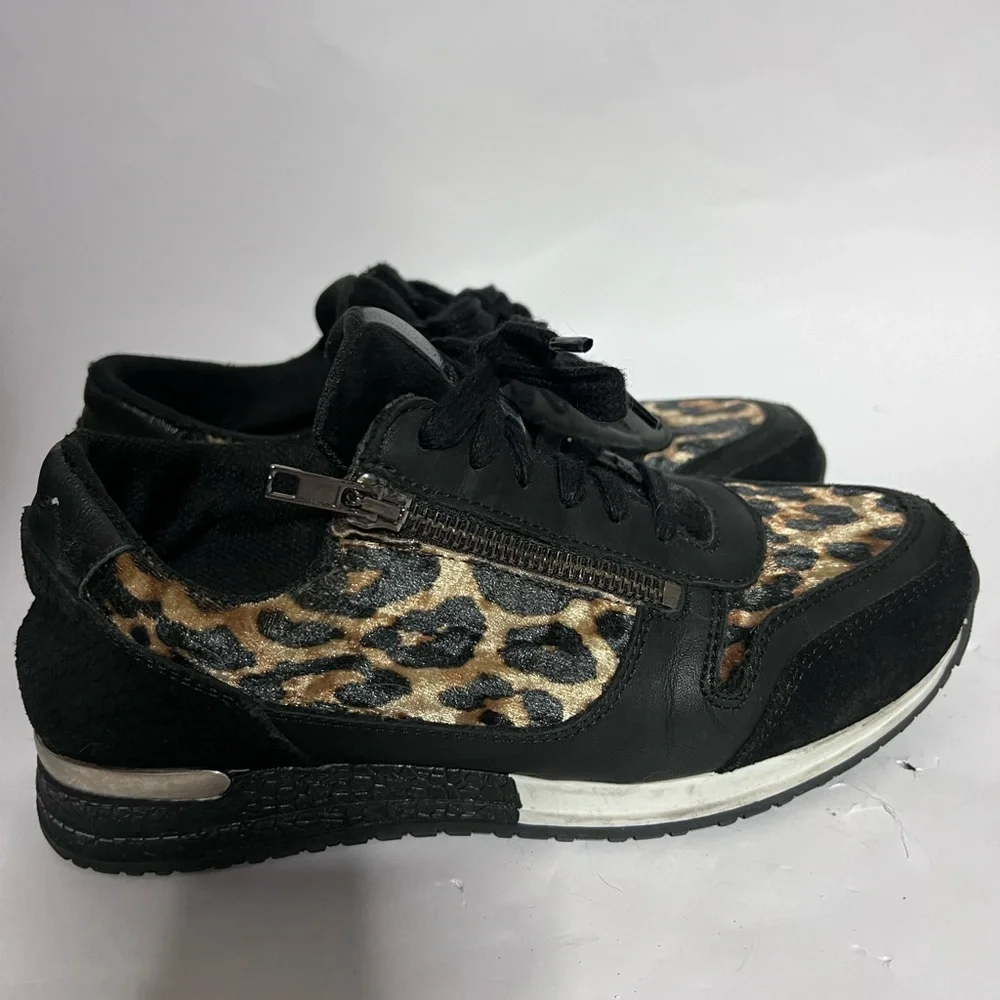 PS Poelman Velvet Leopard Accent Sneakers - Picture 4 of 10